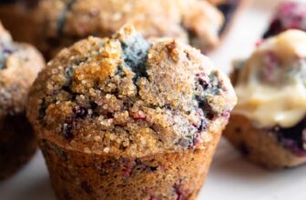 Mixed Berry Muffins with Sugary Tops Recipe