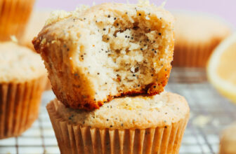 Gluten-Free Lemon Poppy Seed Muffins (Vegan)
