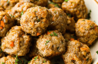Sausage Stuffing Balls – Easy Holiday Appetizer