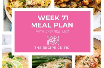 Weekly Meal Plan #71 | The Recipe Critic