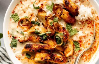 Lemongrass Broth Bowls with Yellow Curry Chicken R...